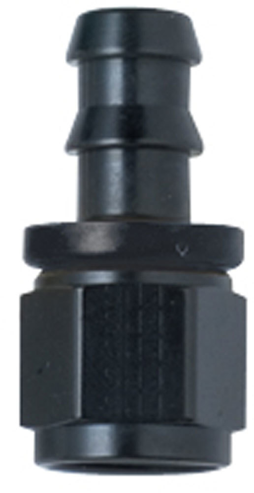 034ed6f2-5350-4812-9b96-e554c5f34d69 Hose Fitting #8 Straight Push Lock Black - Image 1