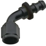 Hose Fitting #10 60 DEG Push Lock Black