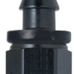 Hose Fitting #6 Straight Push Lock Black