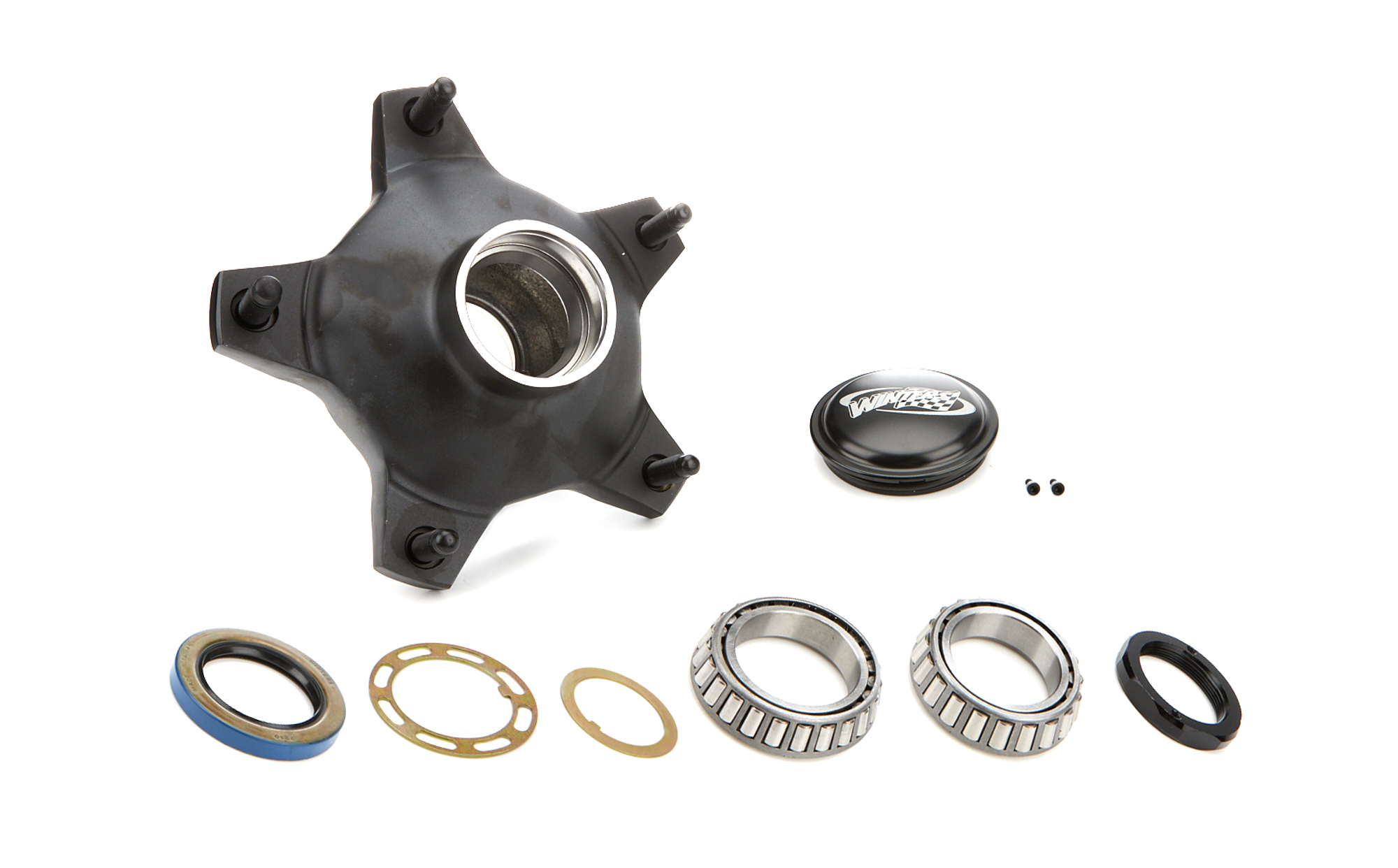 e099ab3b-d56c-4666-be8a-f937b713474b WINTERS FRONT HUB KIT WIDE 5 COATED - LONG STUDS - Image 1